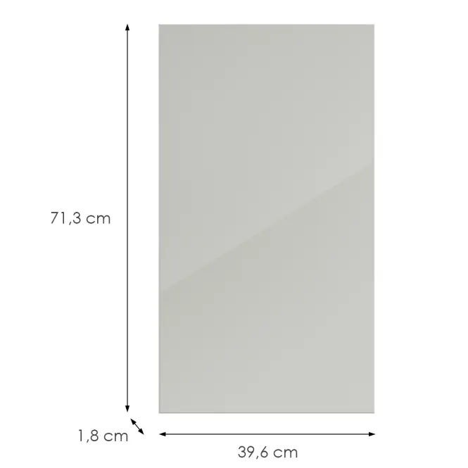 Konyhafront D40(L/P) L9 K900 Bianco Hg Griii
