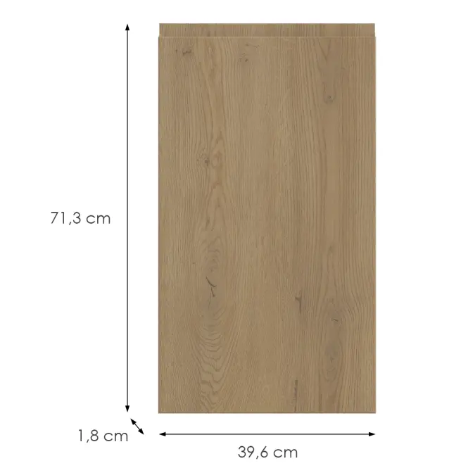 Konyhafront D40 L T8 K282 Dub Cremona Grii