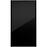 Konyhafront D40(L/P) L9 K165 Fekete Hg Griii