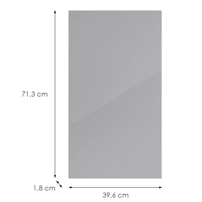 Konyhafront D40(L/P) L9 K268 Szürke Hg Griii