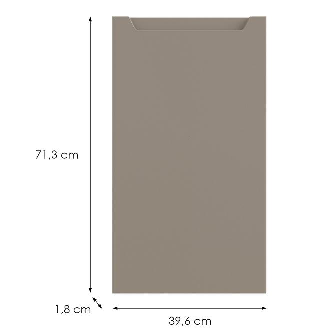 Konyhafront D40 L Q2 K204 Capuccino Matt Gri,2