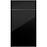 Konyhafront D40s1(L/P) L9 K165 Fekete Hg Griii