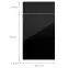Konyhafront D40s1(L/P) L9 K165 Fekete Hg Griii,2