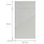 Konyhafront D40s1(L/P) L9 K900 Bianco Hg Griii,2