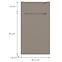 Konyhafront D40s1 L Q2 K204 Capuccino Matt Gri,2