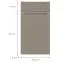 Konyhafront D40s1 L Q2 K204 Capuccino Matt Gri,2