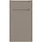 Konyhafront D40s1 L Q2 K204 Capuccino Matt Gri