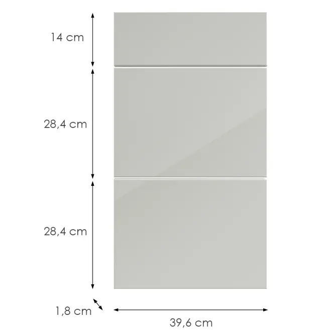 Konyhafront D40s3 L9 K900 Bianco Hg Griii,2