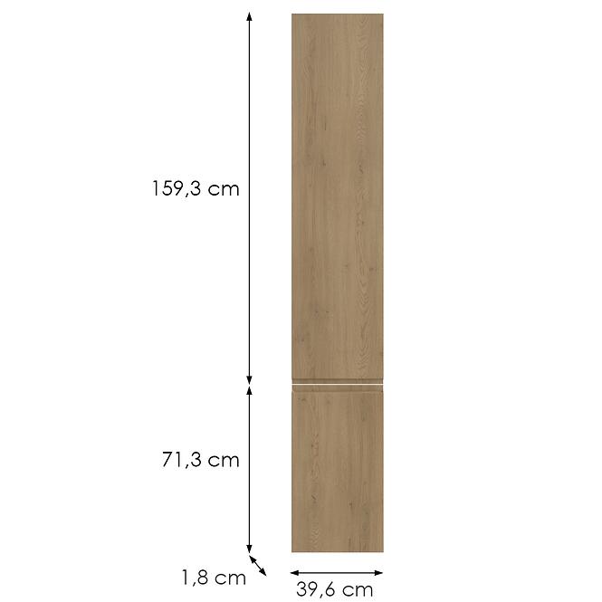 Konyhafront D40spwn L T8 K282 Dub Cremona Grii