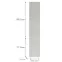 Konyhafront D40sp(L/P) L9 K900 Bianco Hg Griii,2