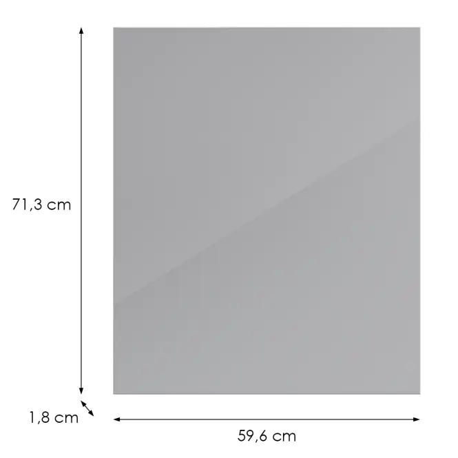 Konyhafront D60(L/P) L9 K268 Szürke Hg Griii,2