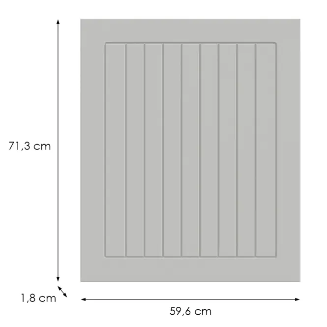 Konyhafront D60(L/P)  H5 K252 Fehér Gr I,2