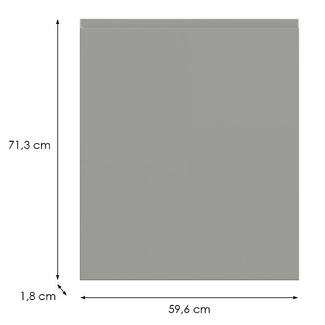 Konyhafront D60 L T8 K261 Szürke Matt Grii,2