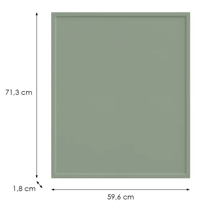 Konyhafront D60(L/P)  O6 K-279 Olíva Grii