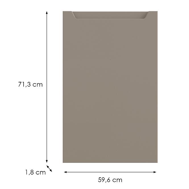Konyhafront D60  P Q2 K204 Capuccino Matt Gri,2