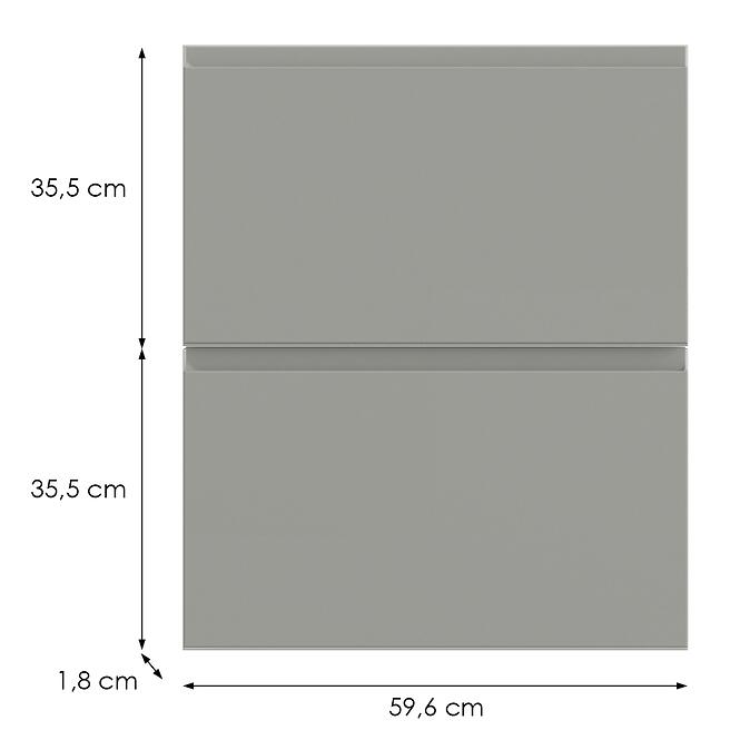Konyhafront D60in  T8 K261 Szürke Matt Grii
