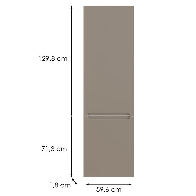 Konyhafront D60r  L Q2 K204 Capuccino Matt Gri
