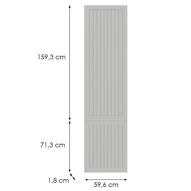 Konyhafront D60rwn(L/P)  H5 K252 Fehér Gr I,2