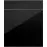 Konyhafront D60s1(L/P) L9 K165 Fekete Hg Griii