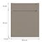 Konyhafront D60s1 P Q2 K204 Capuccino Matt Gri,2