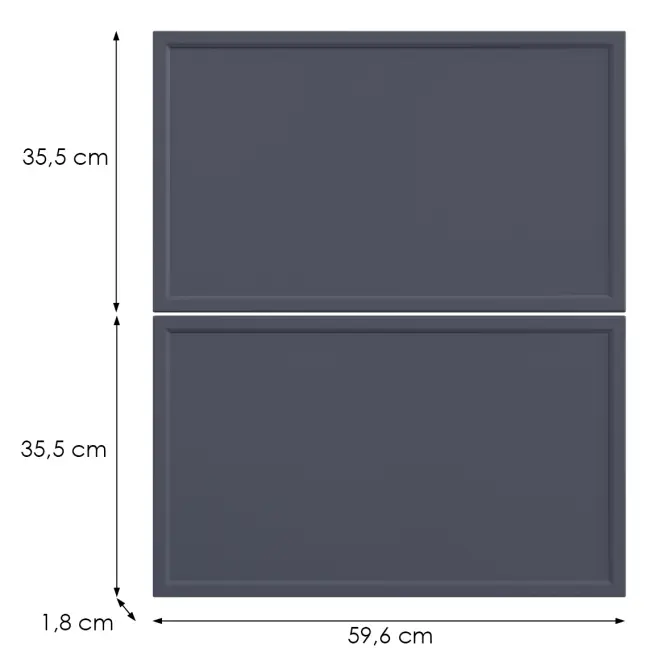 Konyhafront D60s2 O6 K273 Gránát Gri