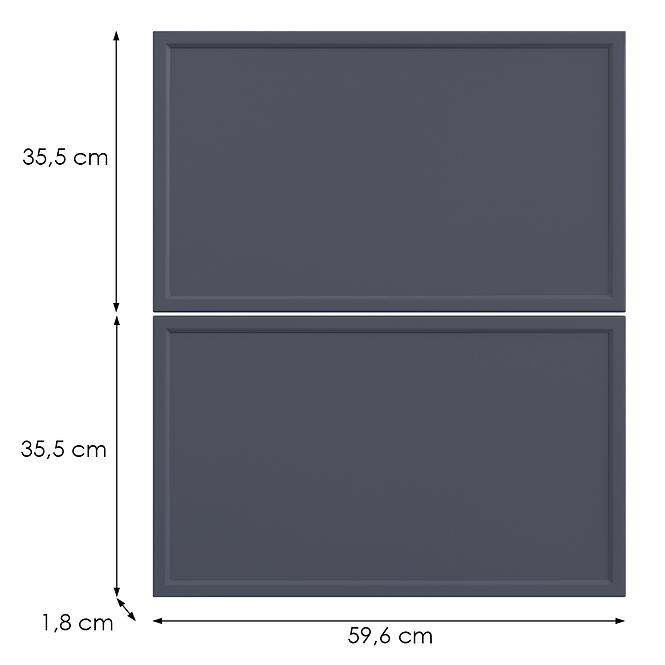 Konyhafront D60s2+1 O6 K273 Gránát Gri,2