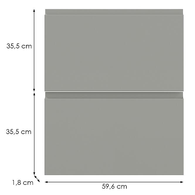 Konyhafront D60s2+1  T8 K261 Szürke Matt Grii