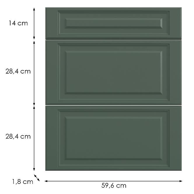 Konyhafront D60s3  V6 K274 Zöld labrado Gri