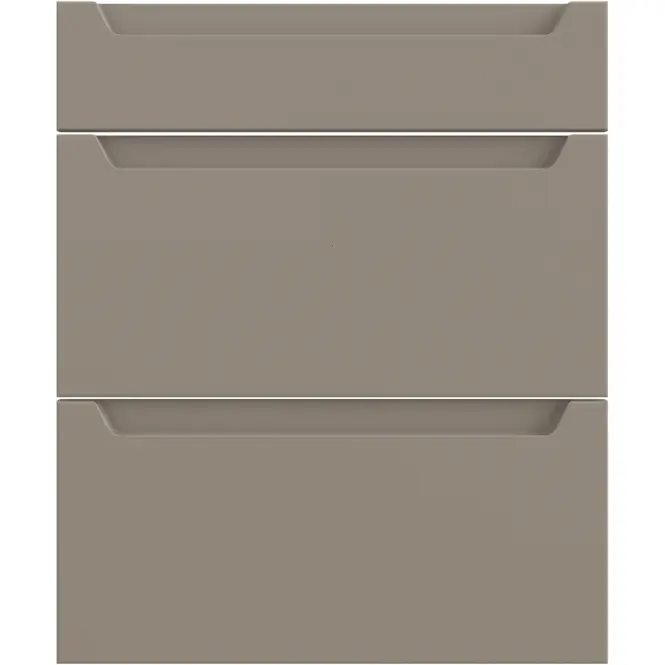 Konyhafront D60s3  Q2 K204 Capuccino Matt Gri