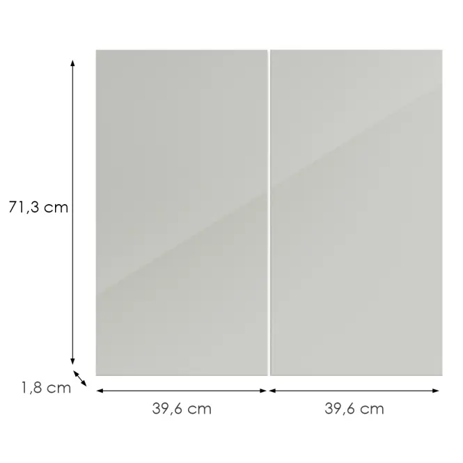 Konyhafront D80 L9 K900 Bianco Hg Griii,2