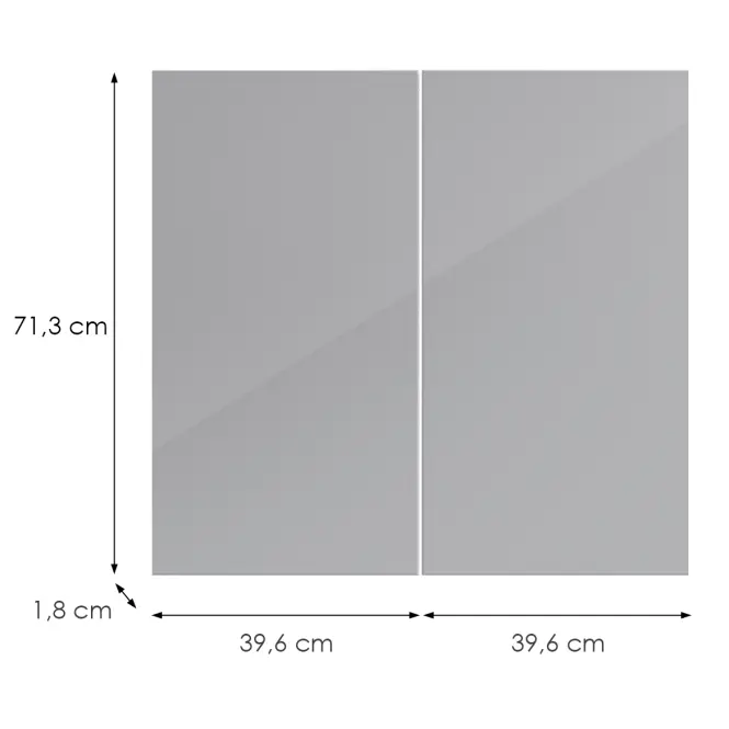 Konyhafront D80 L9 K268 Szürke Hg Griii,2