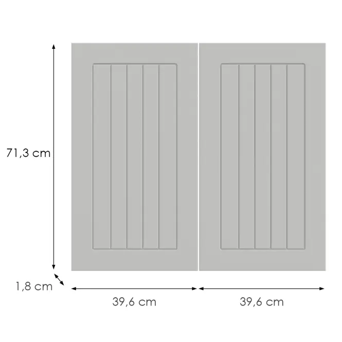Konyhafront D80  H5 K252 Fehér Gr I,2