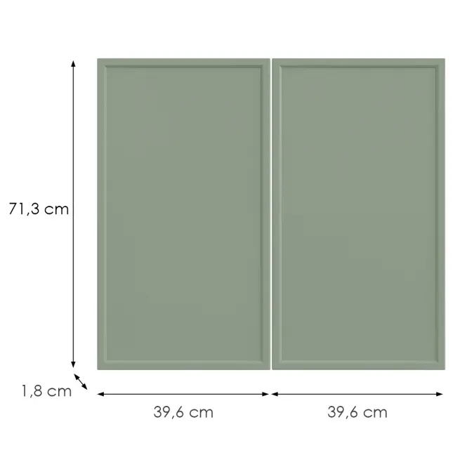 Konyhafront D80z O6 K-279 Olíva Grii,2