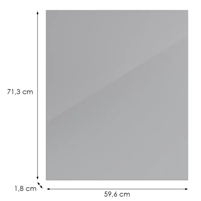 Konyhafront D60fzw L9 K268 Szürke Hg Griii,2