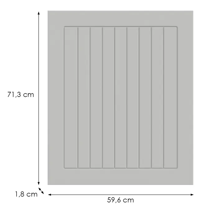 Konyhafront D60fzw  H5 K252 Fehér Gr I,2