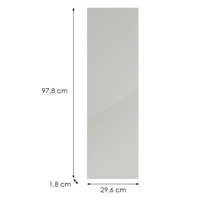 Konyhafront G30(100)(L/P) L9 K900 Bianco Hg Griii,2