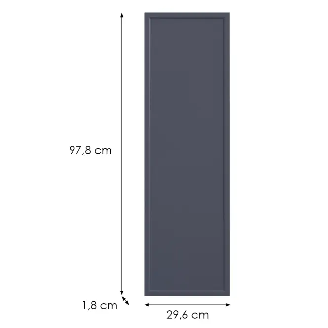 Konyhafront G30(100)(L/P) O6 K273 Gránát Gri,2