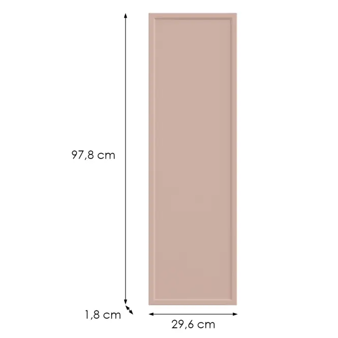 Konyhafront G30(100)(L/P) O6 K276 Antik rózsaszín Gr I,2
