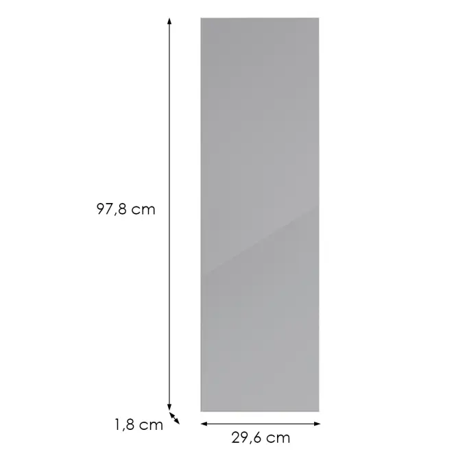 Konyhafront G30(100)(L/P) L9 K268 Szürke Hg Griii,2