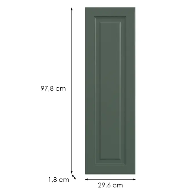 Konyhafront G30(100)(L/P) V6 K274 Zöld labrado,2