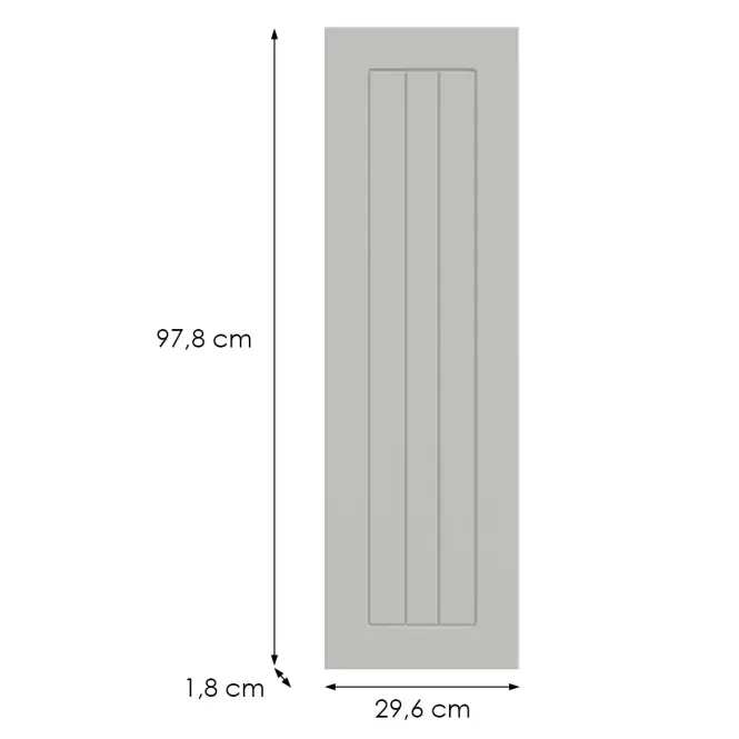 Konyhafront G30(100) (L/P)H5 K252 Fehér Gr I,2