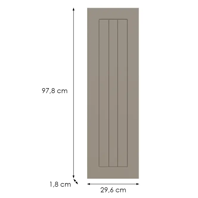 Konyhafront G30(100)(L/P) H5 K257 Kasmír Matt Grii,2