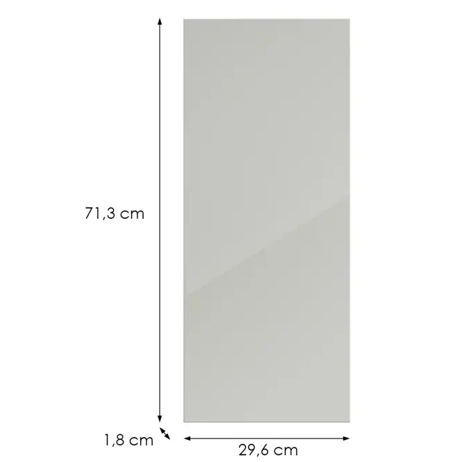 Konyhafront G30(72)(L/P) L9 K900 Bianco Hg Griii,2