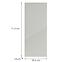Konyhafront G30(72)(L/P) L9 K900 Bianco Hg Griii,2