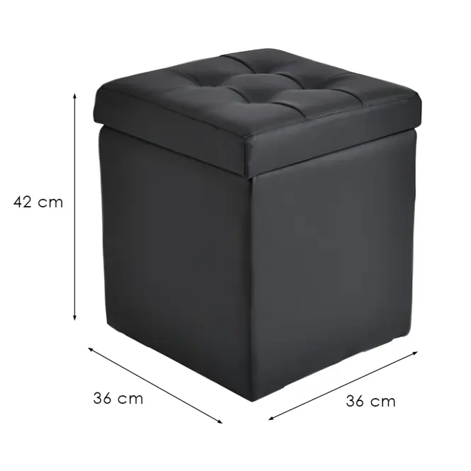 Puff Box S fekete,4