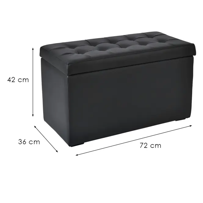 Puff Box M fekete,4
