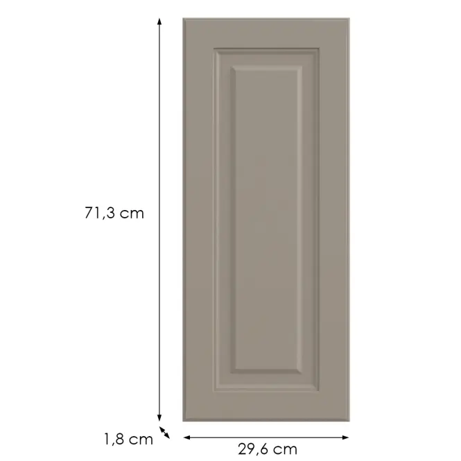 Konyhafront G30(72)(L/P)  V6 K257 Kasmír Matt Grii,2