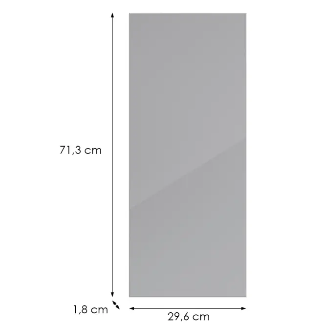 Konyhafront G30(72)(L/P) L9 K268 Szürke Hg Griii,2