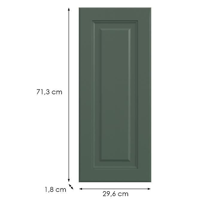 Konyhafront G30(72)(L/P)  V6 K274 Zöld labrado,2