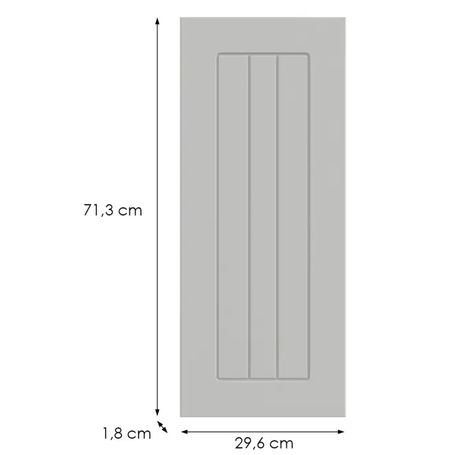 Konyhafront G30(72)(L/P)  H5 K252 Fehér Gr I,2